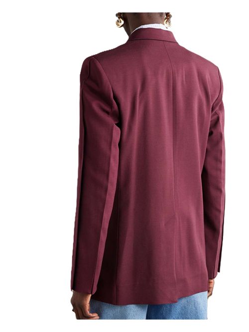 Victoria Beckham blazer doppiopetto in crepe porto Victoria Beckham | 1225WJK006543A9104 PORT